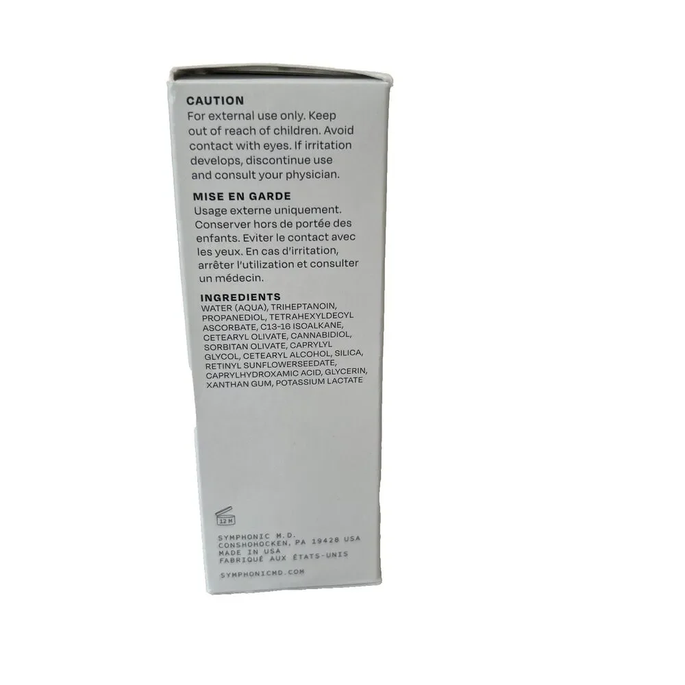 Symphonic M.D. Retinol Vitamin C Serum 1.0 oz Powered by BioA Treatment NEW